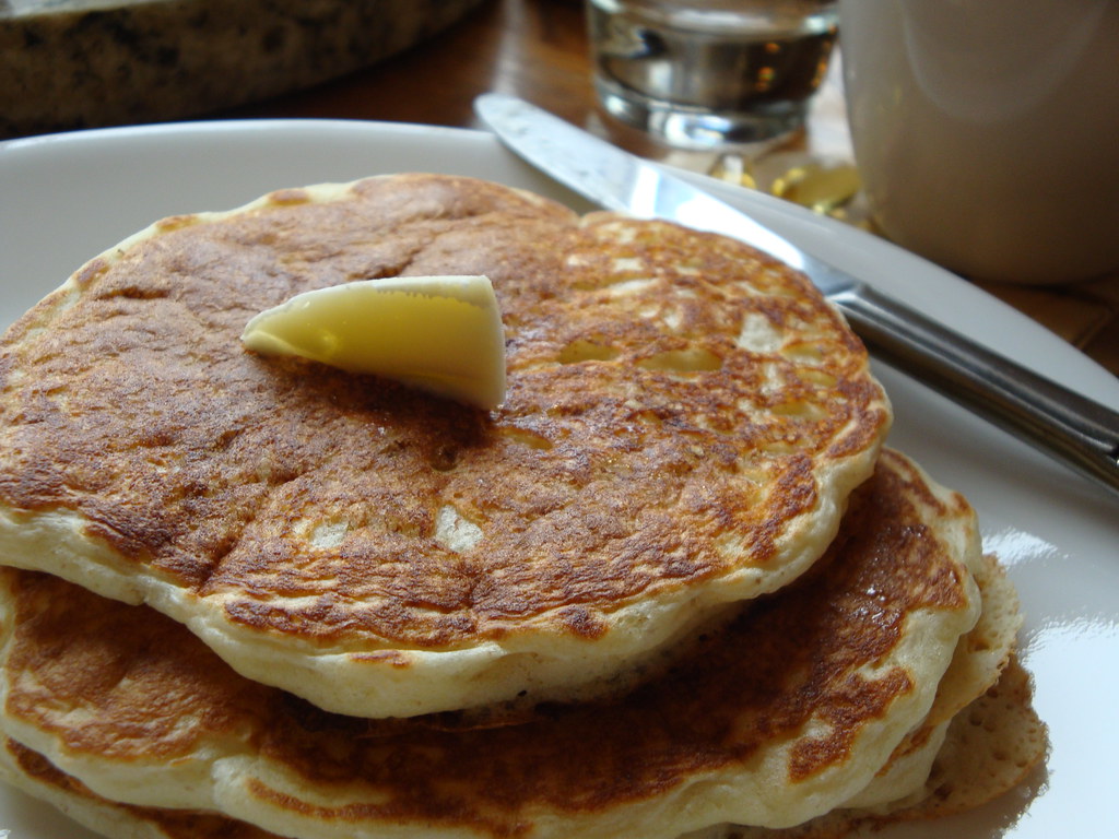 Sourdough Blueberry Lemon Buttermilk Pancakes