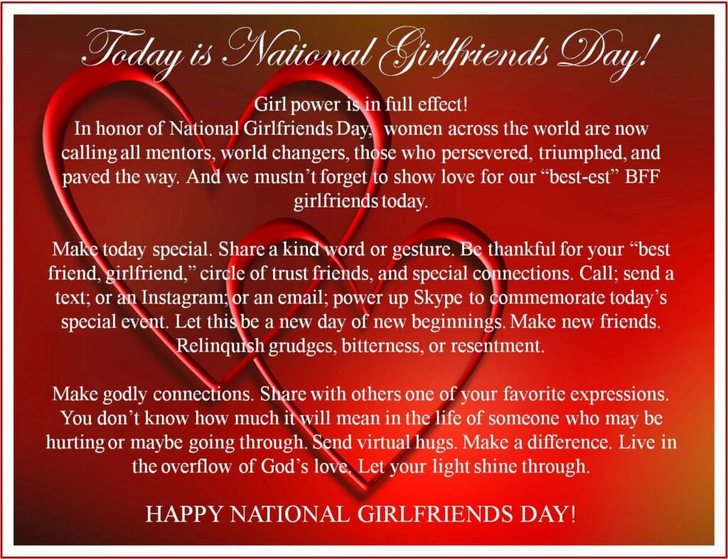 A lovely National Girlfriend Day 2 National Girlfriend Day