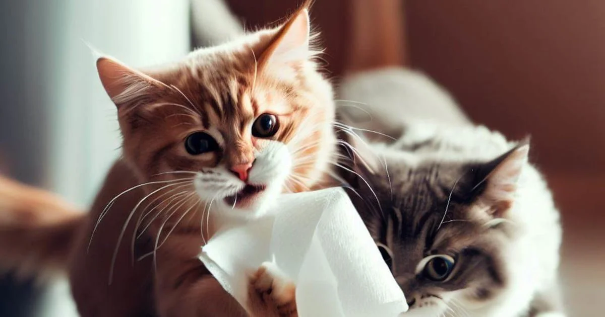 Cats National Toilet Paper Day